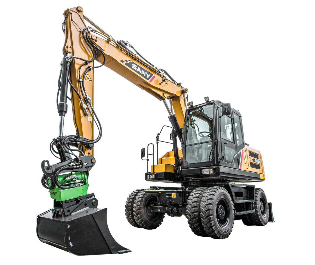 PELLES HYDRAULIQUES SUR PNEUS